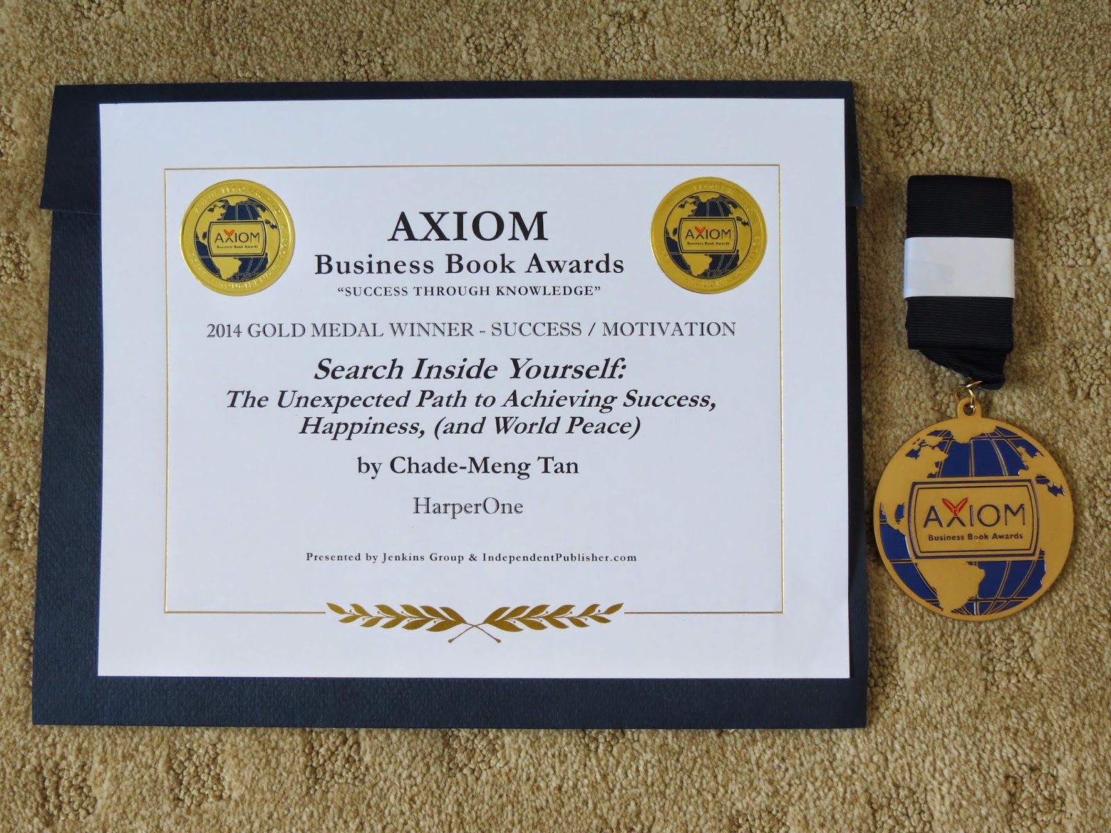 SIY wins Axiom Business Book Award