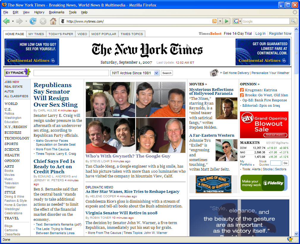 The New York Times: “Who’s With Gwyneth? The Google Guy.”